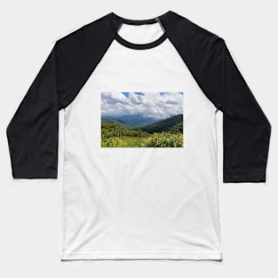 Cloud Kisses Mountain - Shenandoah National Park Baseball T-Shirt